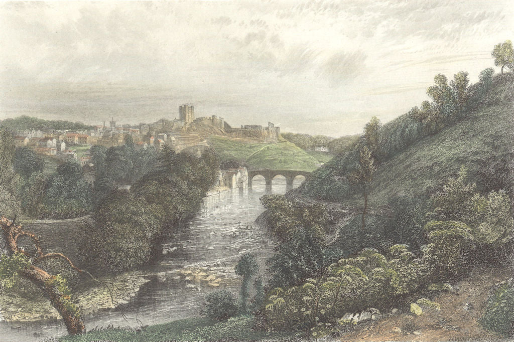 YORKS. Richmond. Milner 1860 old antique vintage print picture